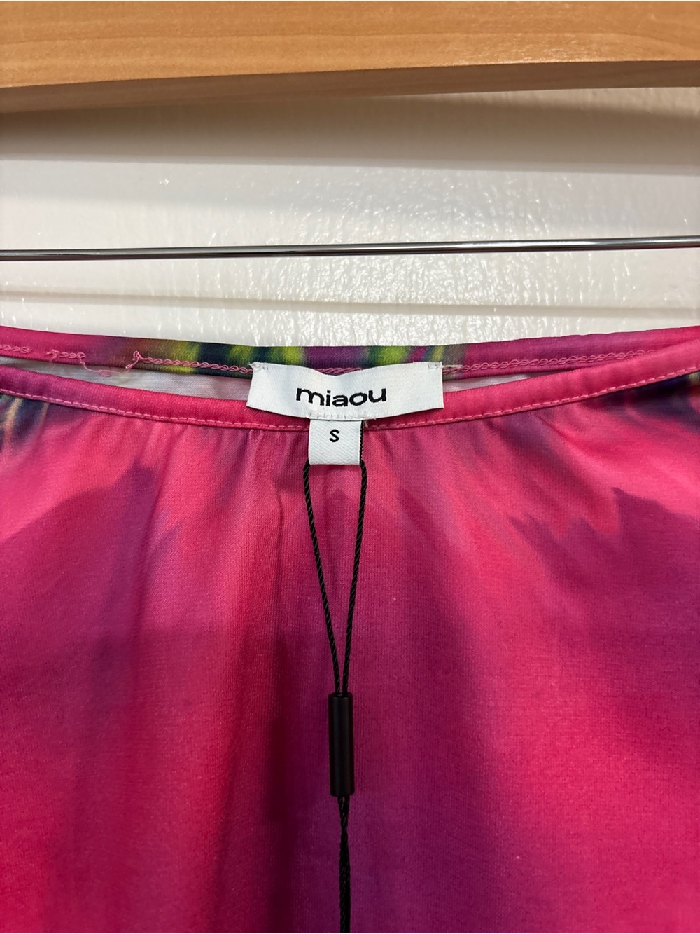 Miaou Fuchsia & Neon Green Ombre Mini Skirt - Picture 4 of 4